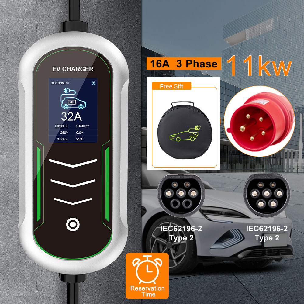 Portable Ev Charger 32A Type 2 Cee Plug - Ładowarka przenośna IPENGEN 11kW EV Typ
