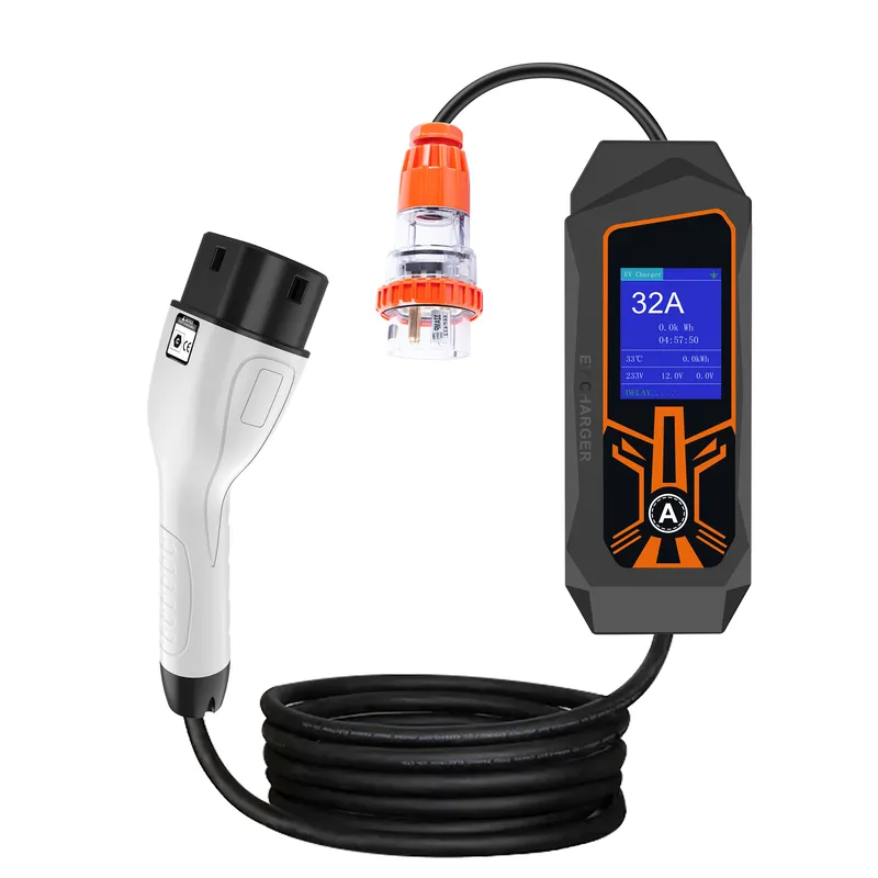Portable Ev Charger 32A Type 2 Cee Plug - Przenośna ładowarka EV AP01 32A 7kW