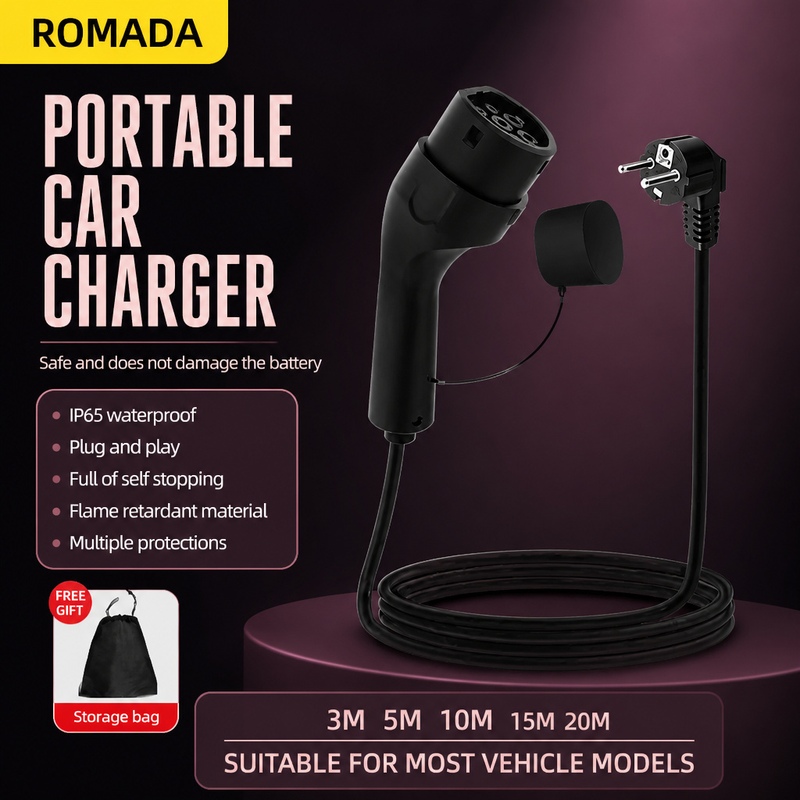 Przenośna ładowarka do pojazdó – Portable Ev Charger 32A Type 2 Cee Plug recenzja i cena