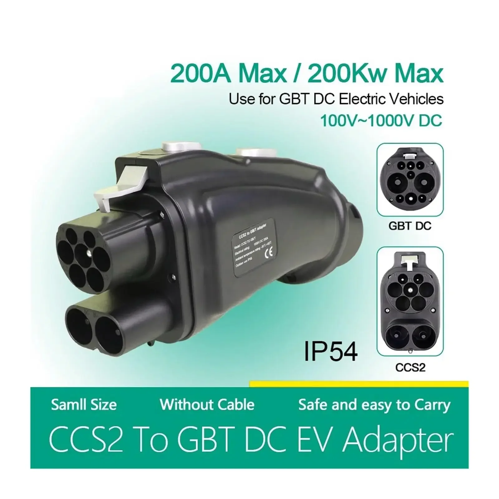 Adapter CCS Combo 2 do GB/T EV – Gb/T To Ccs2 200A Fast Charging Adapter recenzja i cena